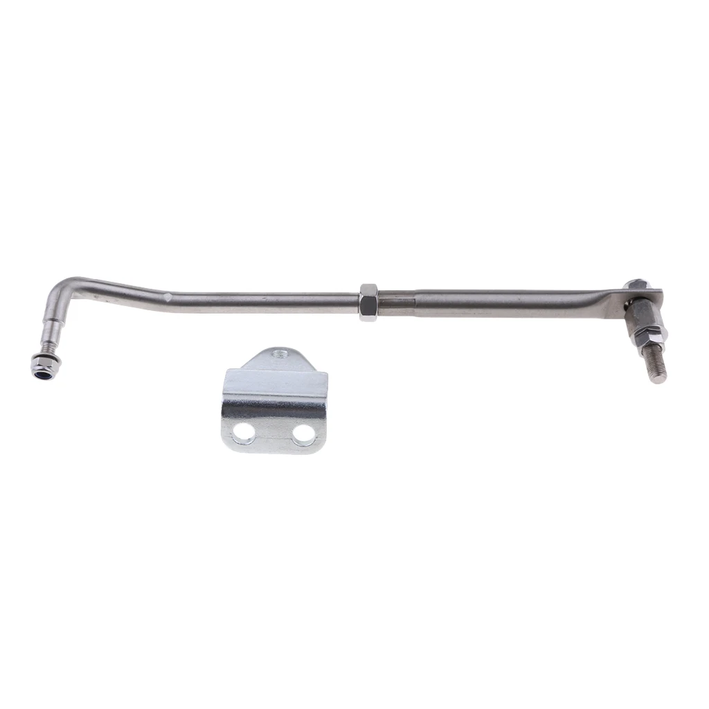 Durable Stainless Steel Outboard Steering Rod Link-Throttle Lever 33cm / 13'' Noat Marine Boat Yayak Dinghy  Accessories