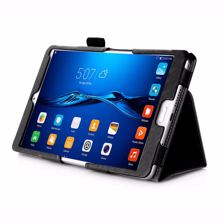 Высококачественный чехол из искусственной кожи для huawei MediaPad M3 BTV-W09 BTV-DL09 8,4 дюймов, чехол для планшета с держателем для рук, чехол с функцией автоматического сна