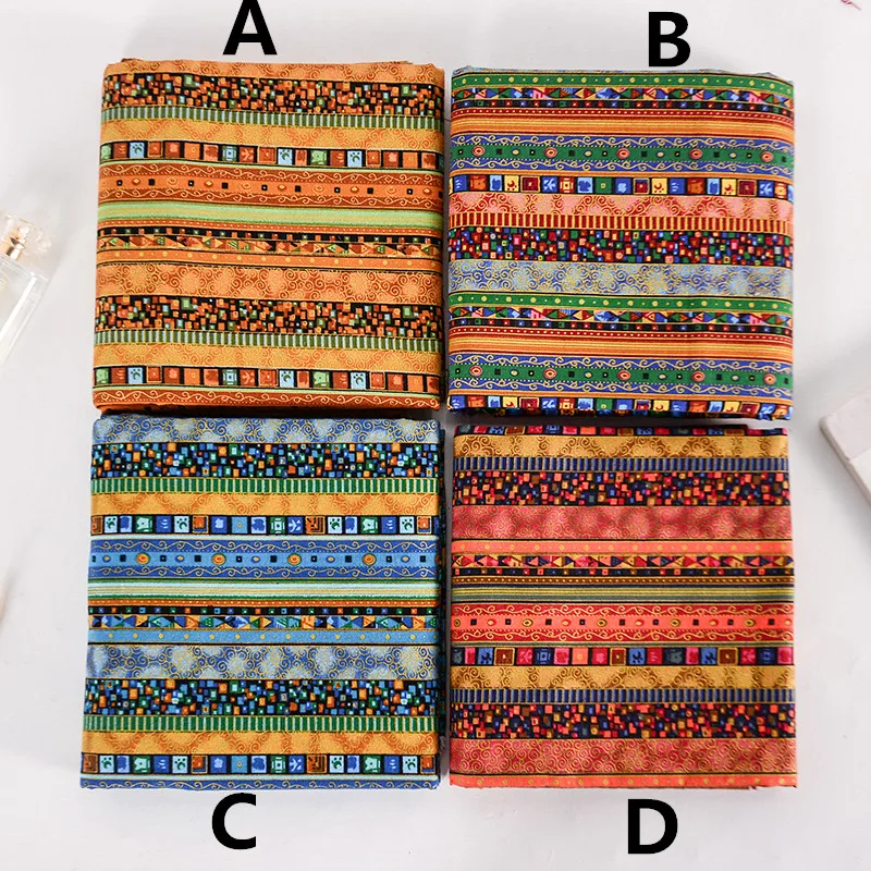 

148CM*50CM rhombic Cotton Linen Fabric patchwork fabric Patchwork Linen Material Sewing Upholstery Crafts Tissue diy