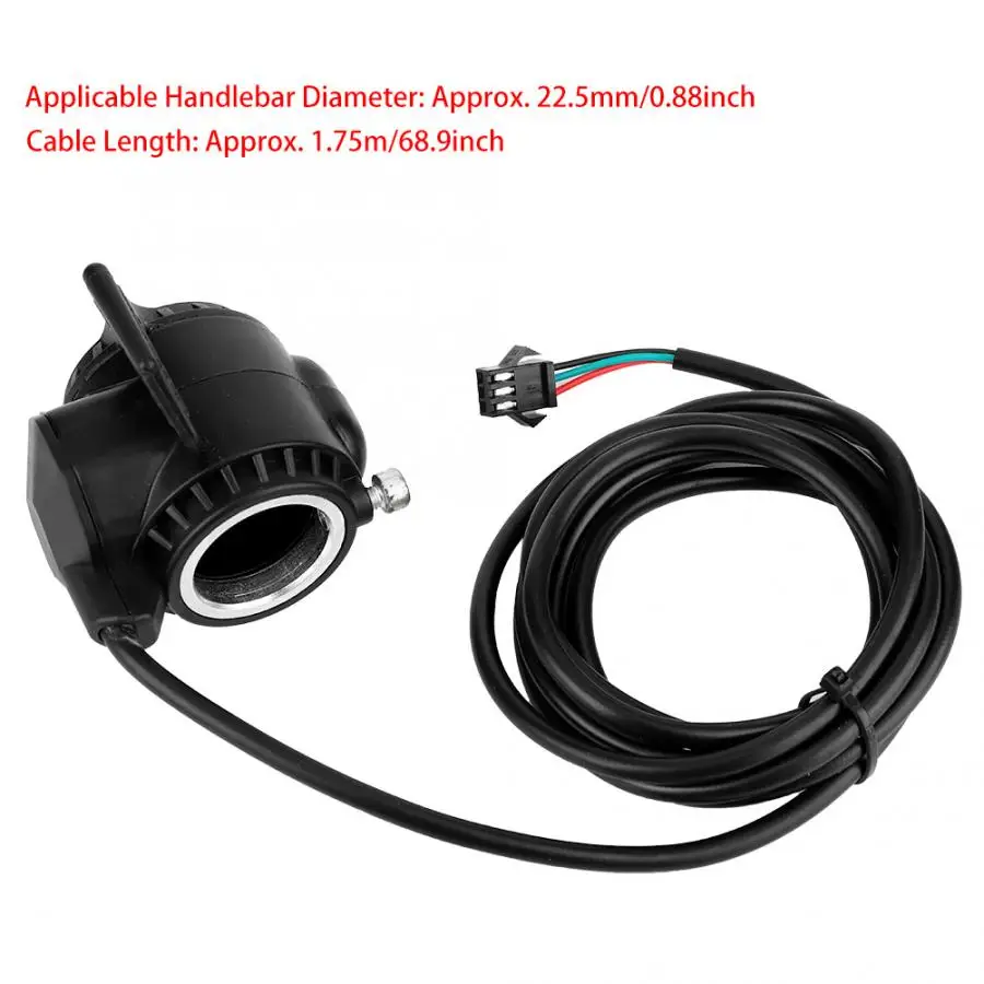 Clearance E-bike Thumb Throttle Ebike Accelerator Speed Control 3 Wires Thumb Throttle on 22.5mm Handle for Electric Bike Scooter 5