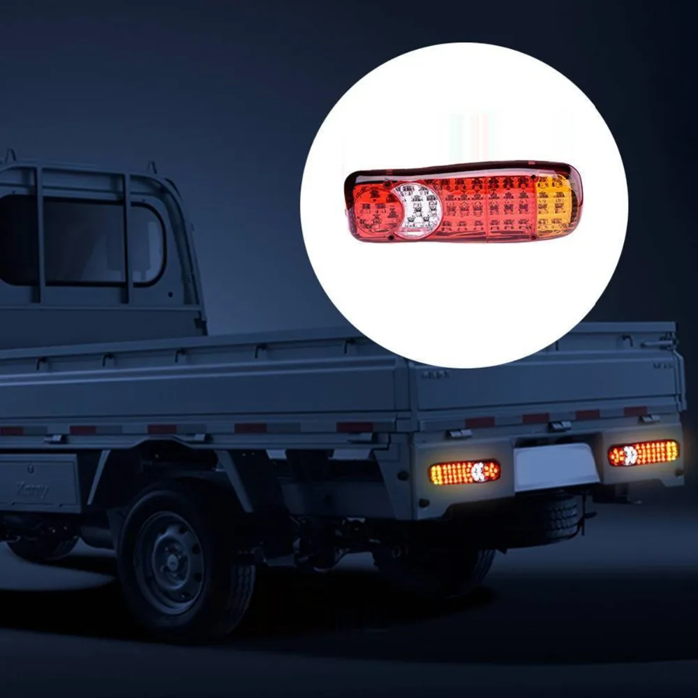 1 шт 12V Водонепроницаемый прочный автомобиль грузовик светодиодный задний светильник Аварийные огни Задний фонарь для прицепов, рабочими электрическими схемами кемперов ATV