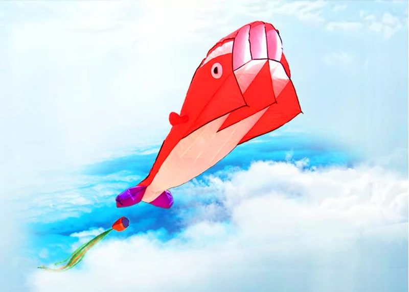Бесплатная доставка Большие Мягкие Кайт Дельфин kite открытый летающие игрушки нейлоновая ткань Рипстоп воздушный змей Пуассона воздушный