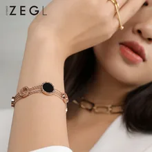 ZEGL браслет из розового золота, ювелирные изделия для влюбленных, персонализированный браслет, женский браслет, Шарм