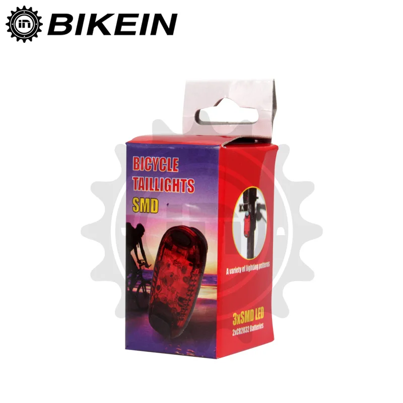 BIKEIN, лампа для ночной езды на горном велосипеде, 3 светодиодный защитный шлем, вспышка, светильник, подседельный штырь, задний светильник, CR2032, Аксессуары для велосипеда