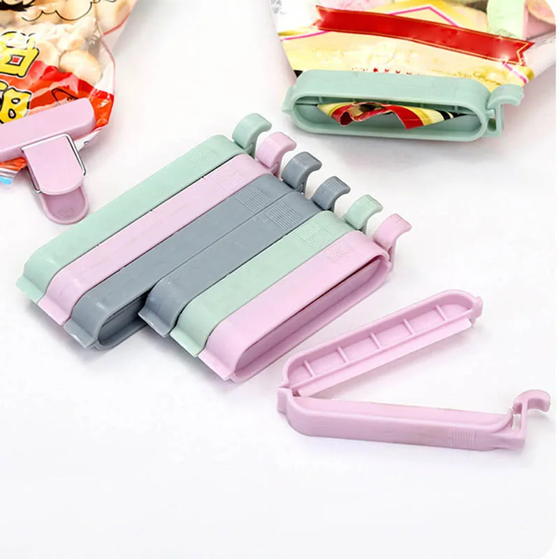 

12Pcs/Set Portable Sealing Bag Clips Food Snack Storage Clamp Plastic Bag Sealer Tool GQ999