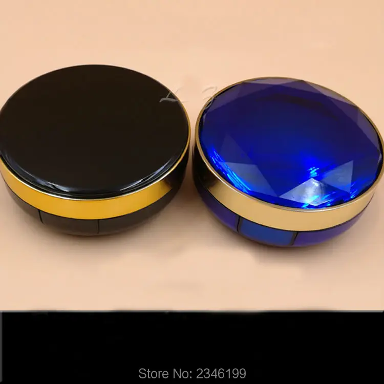 

6pcs/lot Empty DIY Air Cushion Liquid Foundation Case, Plastic High Grade BB/CC Cream Container,Black/Blue Empty bb/cc Cream Box