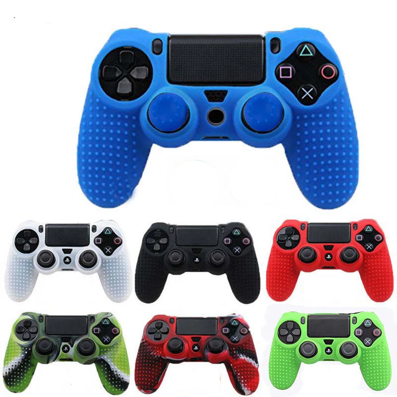 

for Dualshock 4 PS4 Slim Pro Controller Studded Skin Premium Protective Anti-slip Soft Silicone Grip Case Cover