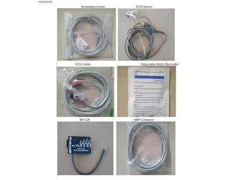 

spO2 probe , blood pressure cuff and temp probe for patient monitor vet