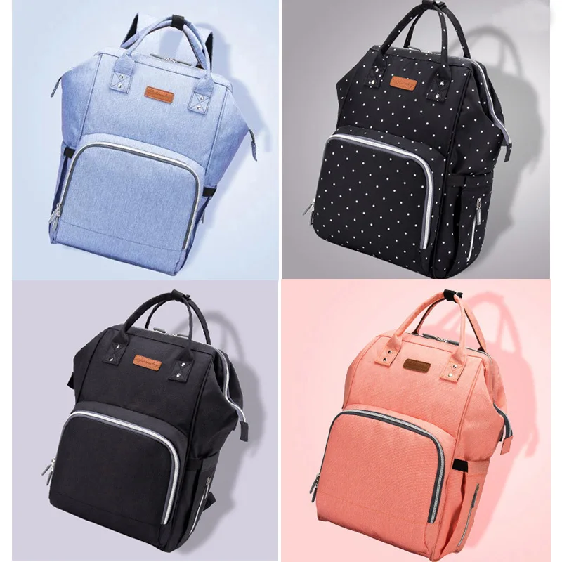 سعة كبيرة USB حقيبة ظهر للحفاضات للطفل السفر رعاية الطفل Multifuntion مومياء حقيبة شنق على عربة