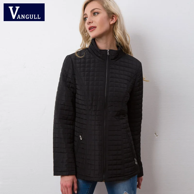Vangull Winter Jacket Women 2018 new High Quality Spring Autumn women Long sleeve warm Cotton coat Female Parka outwear Parkas