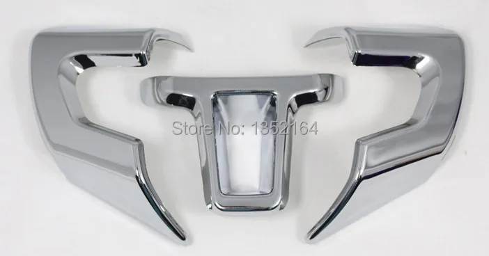 Чехол на руль автомобиля отделка салона для Volkswagen vw polo 2011 2014 ABS chrome автомобильные