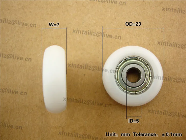 Раздвижные двери окна шкив круглого типа дверной подшипник ролик 5*23*7 ролик