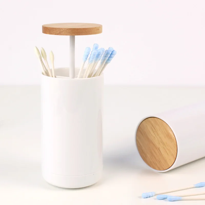 Modern Style Toothpick Holders Creative Pressed Wooden Cover Multi Use