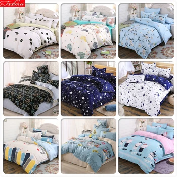 

Galaxy Star Sky Pattern 3/4pcs Bedding Set Soft Cotton Bed Linen Adult Kids Child Single Twin Double Queen King Size Duvet Cover