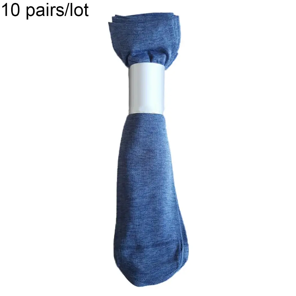 

New Fashion Hosiery Homme 10Pairs/Set Cotton Male Socks Breathable Middle Tube Elastic Foot Bath Calcetines Man Short High Stret