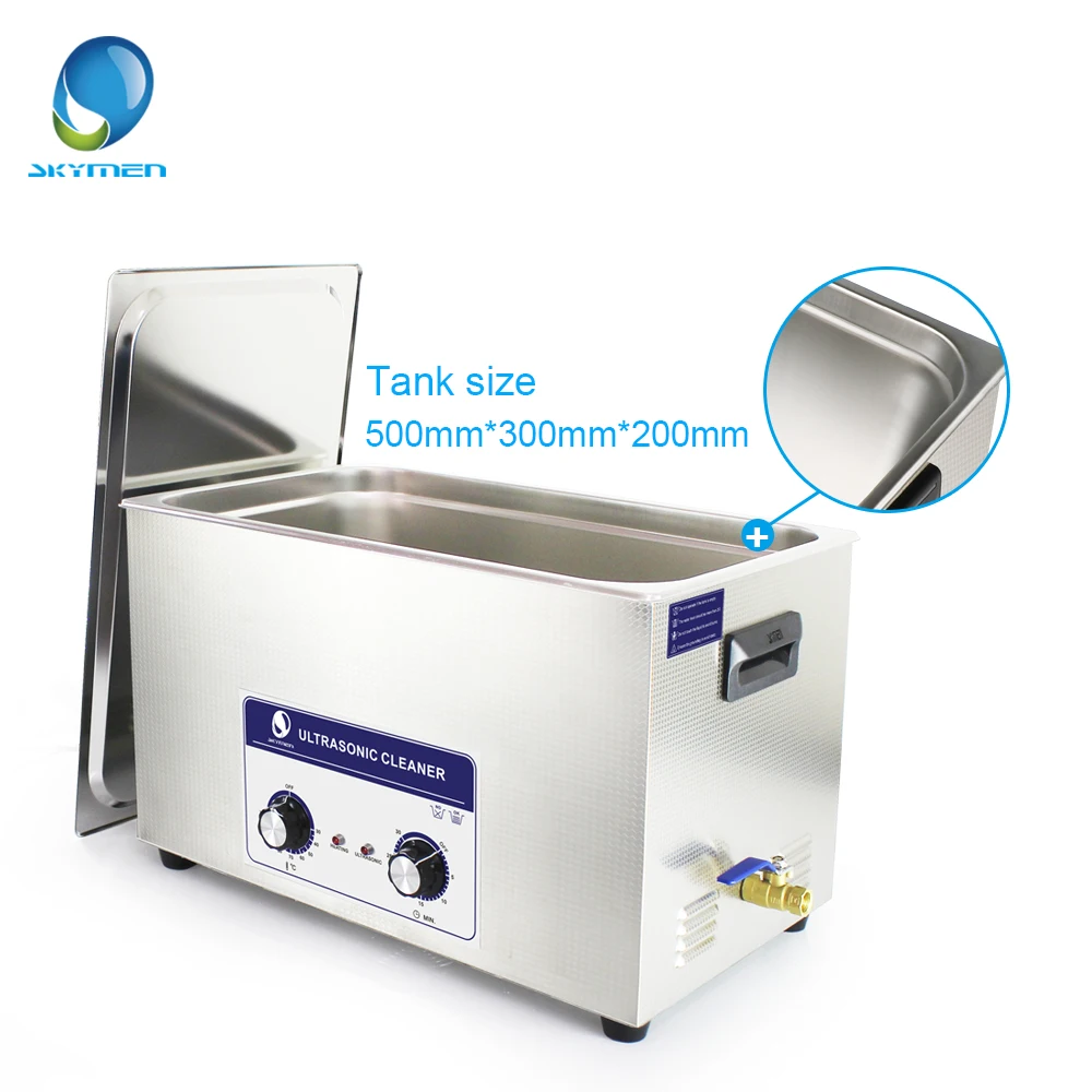 Ceny SKYMEN 2 30L 600W ultradźwiękowa wanna wtryskiwacz silnikowe części samochodowe laboratorium medyczne ultradźwiękowa maszyna do czyszczenia PCB Cleaner mycie