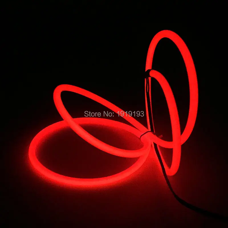

High-grade Light-up 5.0mm 10 Colors Style 1-25Meter Energy saving EL wire LED Strip Flexible Neon light For House,Garden decor