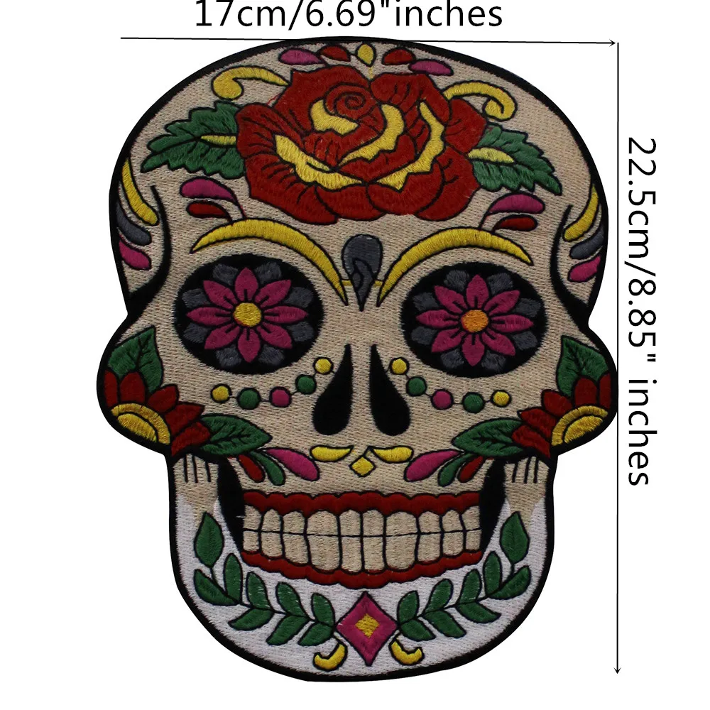 5pieces-Fashion-Style-Skull-Floral-Embroidery-Applique-Fabric-Patches-Motif-Badge-for-Craft-Clothes-Sewing-Accessories (2)