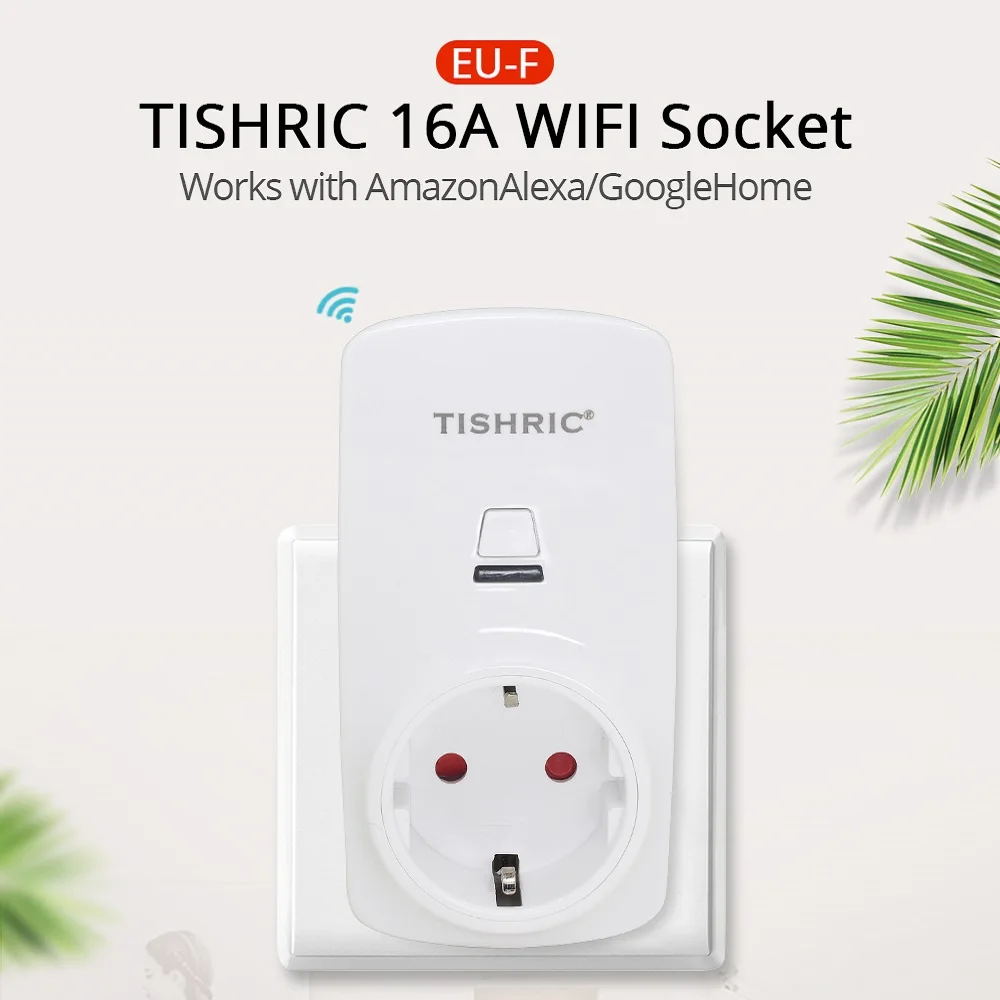 TISHRIC 16A умная розетка с Wi-Fi розетка для управления EU/AU/US/UK/FR розетка с таймером Дистанционное приложение Ewelink Alexa Google home S26 10A 16A