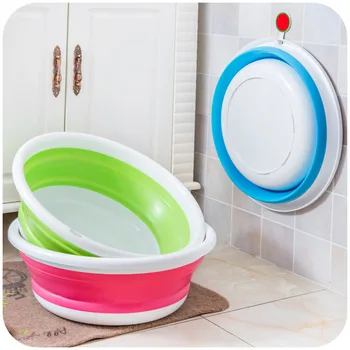 

Baby Portable Washbasin Baby Bath Tub Folding Washbasin Newborn Infant Face Foot Butt Wash Basin Travel Retractable Washbasin