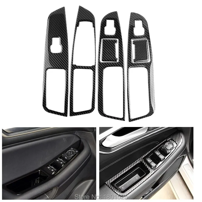 

car dashboard / navigation system / center console carbon fiber accessories for ford edge 2014 2015 2016 2017 model auto styling