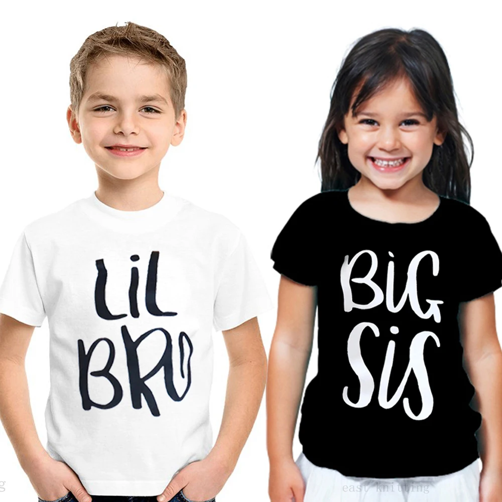 

QZ0002 Big Sister Little Brother Family Matching T-shirt Perfect Gift For Child