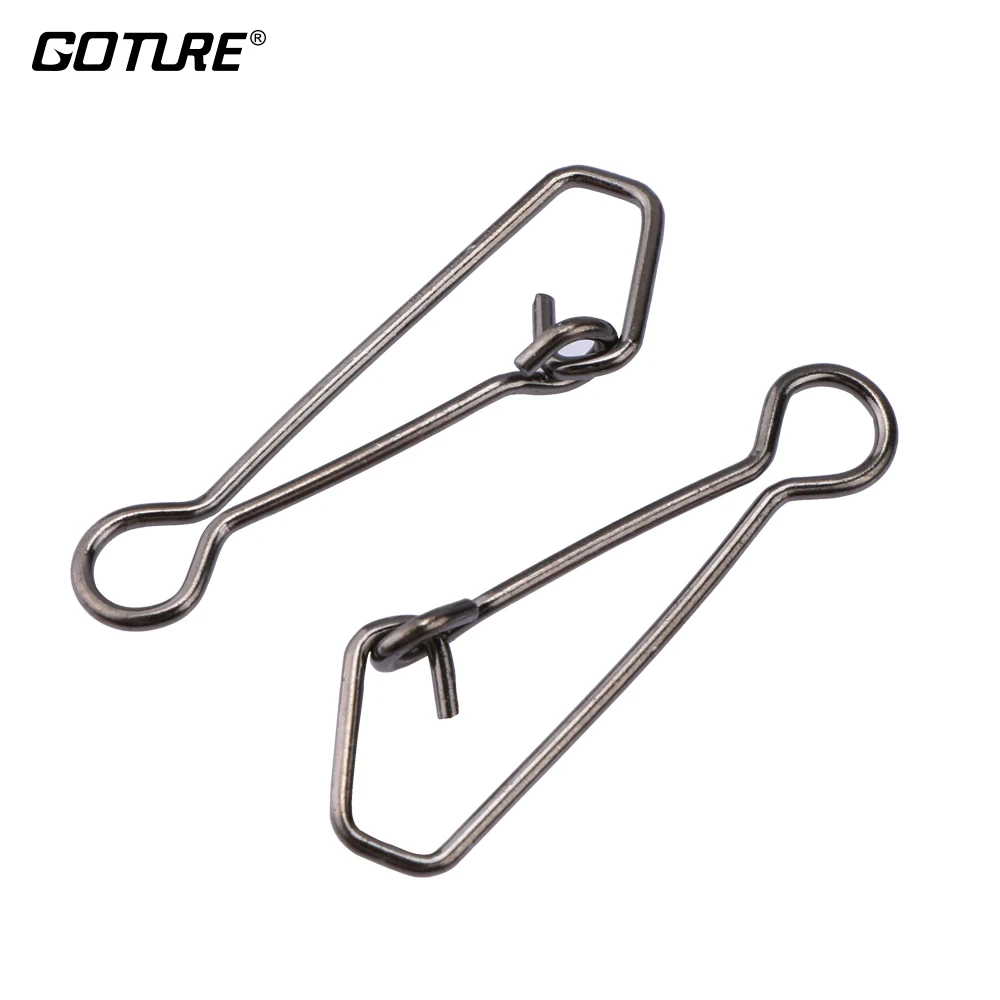 Goture 200 шт. QL крючок оснастки поворотный Тесты 12 кг 60 Нержавеющая сталь рыболовная
