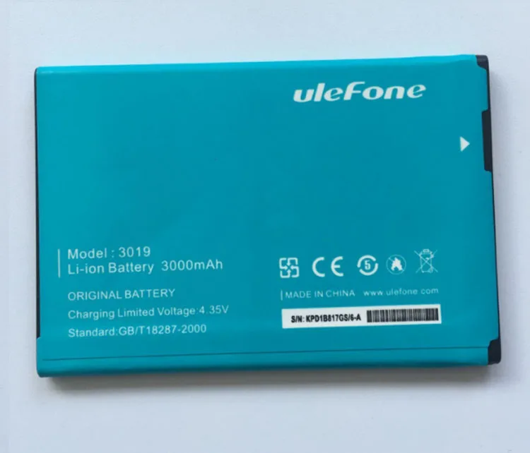 Ulefone телефон батарея 3000 мАч для Star Ulefone L55 5,5 дюймов MTK6582, четыре ядра, мобильный телефон