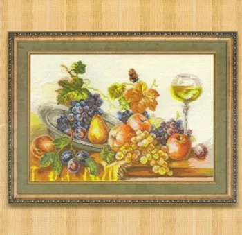 

Needlework,DIY Cross Stitch,Sets For Embroidery kits,11CT&14CT,Wine and fruit
