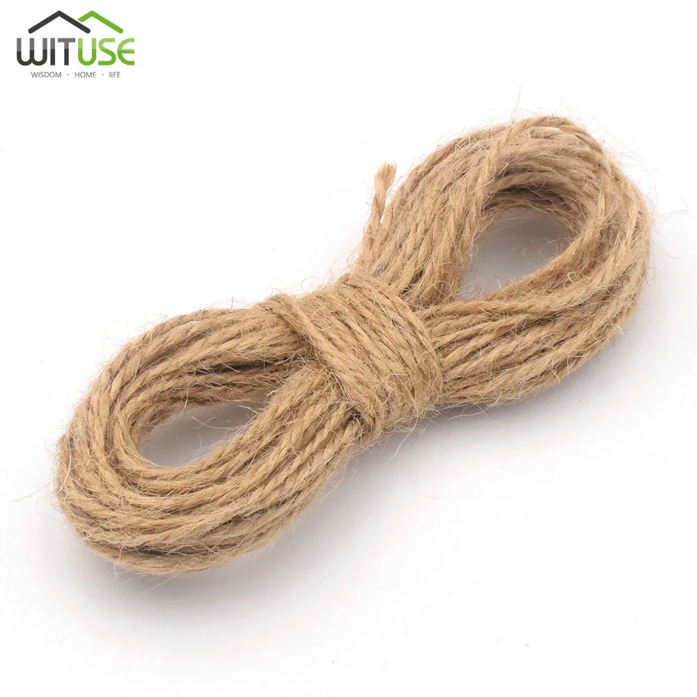 1mm 10m/lot Natural Hemp Jute Cord Rope String for DIY Jewelry Craft
