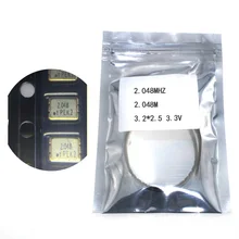 10 шт. SMD 3225 активный кварцевый генератор OSC 2,048 МГц 2,048 м 3,2*2,5 3,3 V 25PPM