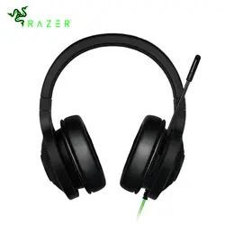Razer Кракен Essential наушников Шум изоляции Over-Ear аналоговый 3,5 мм с микрофоном для ПК/ноутбук/телефон 1,3 м черный Gaming Headset