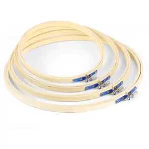 4x вышивка обруч бамбук круг вышивка крестиком 17 20 23 26 см - изображение