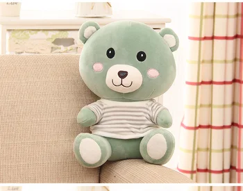 

new plush green teddy bear toy stuffed lovely sitting bear doll gift about 50cm