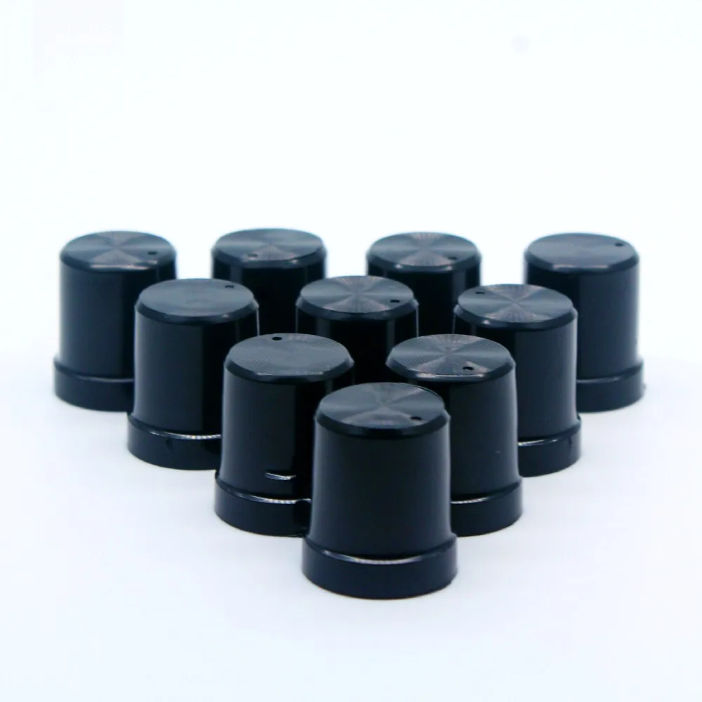 Hot 10Pcs Plastic For Rotary Taper Potentiometer Hole 6mm Knob  OZ 