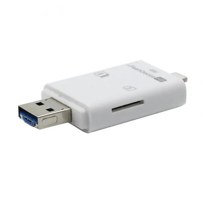 3 в 1 SD Card Reader адаптер Универсальный USB для iPhone iPad ПК компьютер @ JH