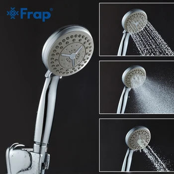 

Frap Third gear adjustment Water saving round shower head ABS plastic hand hold rain spray bath shower Bathroom Accessories F10