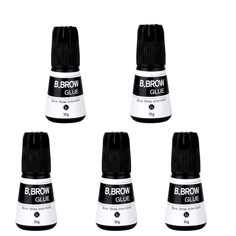 

Blink 5pcs 10ml Fast Drying Glue Special Eyelshes Glue Adhesive Eyelash Extension B.BROW GLUE Makeup False Eyelash Glue Adhesive