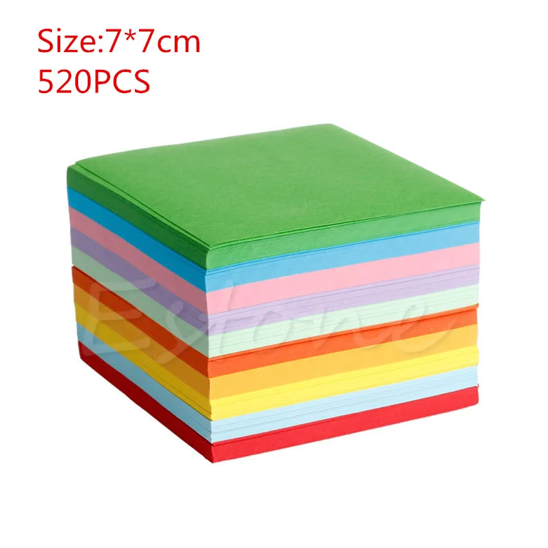 4 Size Optional 1 Pack Square Folding Wish Paper Colorful ...