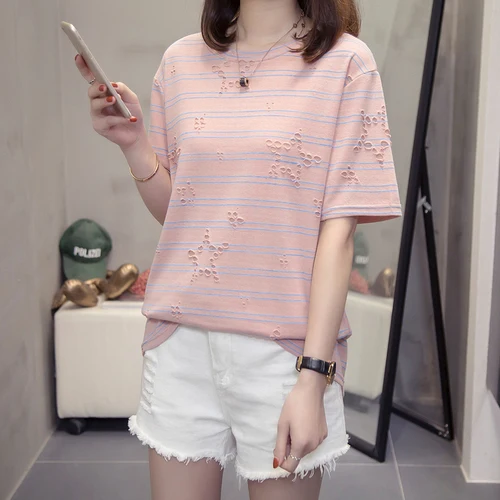 

2019 Summer Women Short Sleeve T shirt Female Fshion O-neck t-shirt Casual T-shirts Streetwear Tops tees New Style
