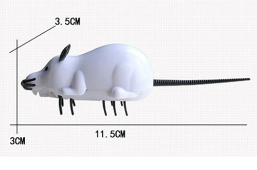 [Магазин MPK] игрушка для кошек на батарейках, черный муравей/мышь, Белый муравей/мышь, электрическая быстро движущаяся игрушка, серия игрушек для кошек - Цвет: White Mouse