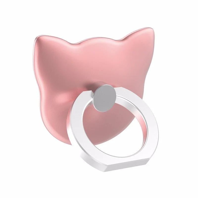 Универсальный держатель для телефона кольцо кошка блеск Роскошная поддержка подставка для мобильного телефона палец кольцо держатель celular для iPhone - Цвет: pink