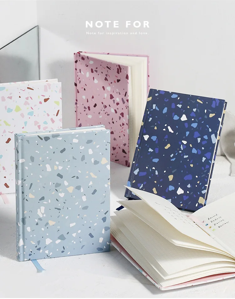 

Colorful Notebook Art Geometric Notepad Grid Blank Inner Planner Office Supplies For Student Planner BUJO Cute Kawaii Stationary
