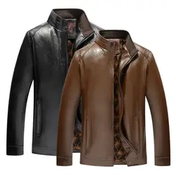 2019 Новое поступление мужские кожаные куртки мужские пальто брендовая Высококачественная верхняя одежда из искусственной кожи мужские