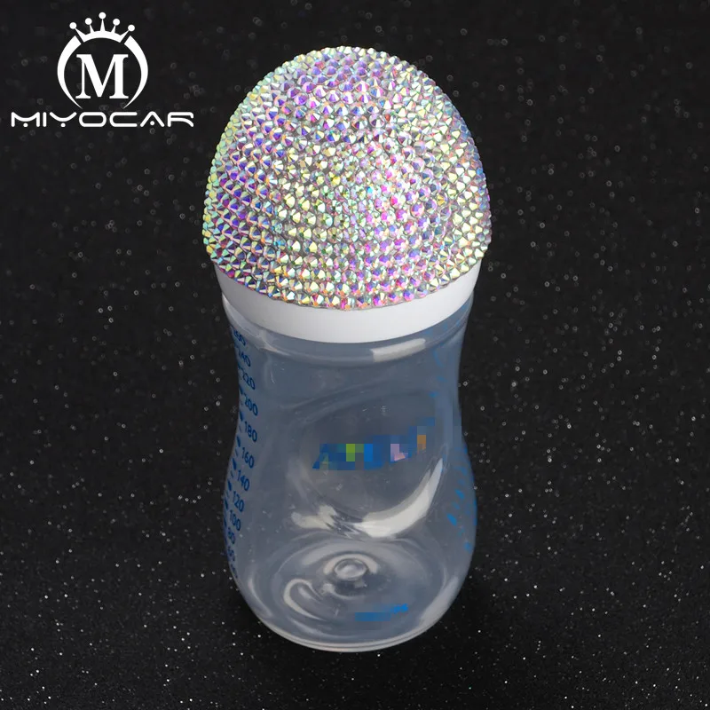 MIYOCAR Bling КРАСИВАЯ безопасная бутылочка для кормления ручной работы детская бутылочка и шикарная Корона соска для подарка