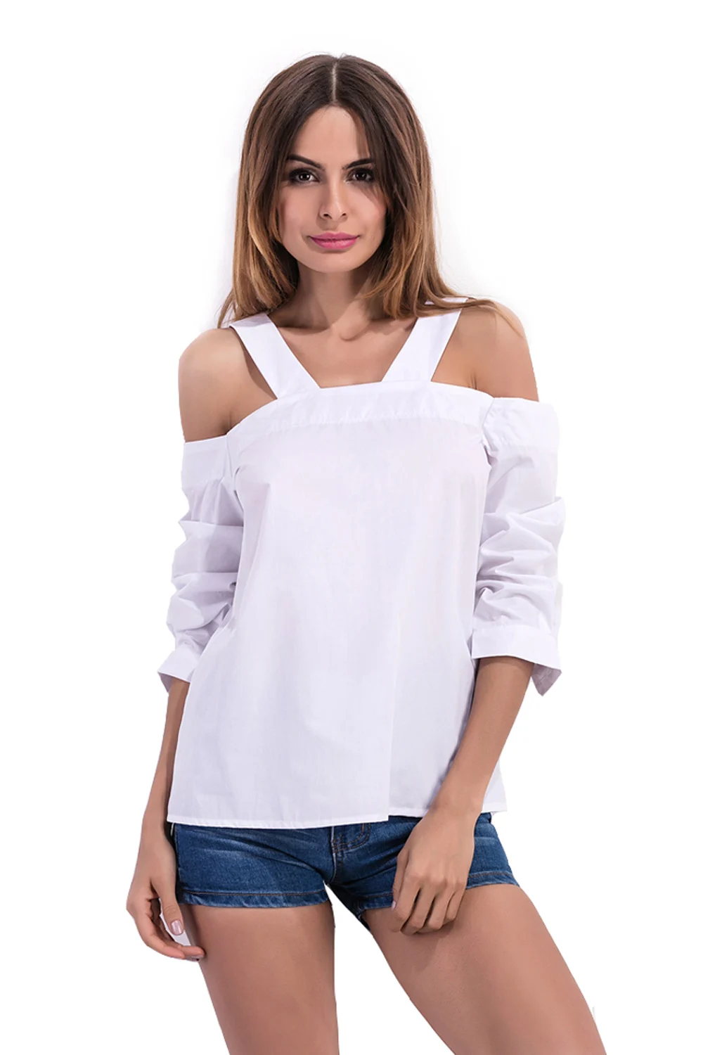 2017 Maternity Sexy Shirt Loose Casual Blouse Tops Off shoulder Strap ...