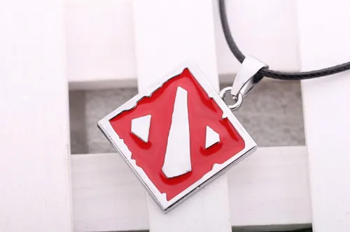 108 22 De Descuentojuego Dota 2 Bandera Logo Colgante Collar Para Hombres Moda Collar Declaración In Collares Colgantes From Joyería Y Accesorios