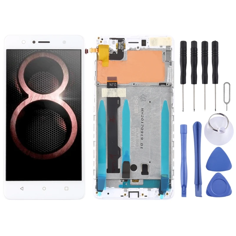 

LCD Screen and Digitizer Full Assembly with Frame for Lenovo K8