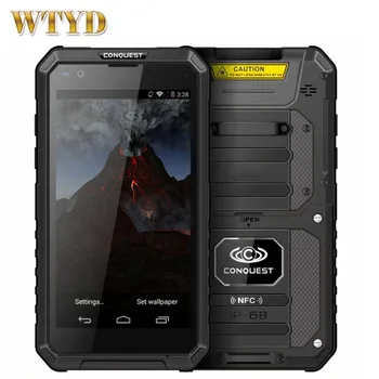 

Conquest S10 4G Android 7.0 Walkie Talkie Mobile Phone 3GB+32GB Octa Core IP68 Waterproof Smartphone 5.5" 1080P NFC Cell Phone