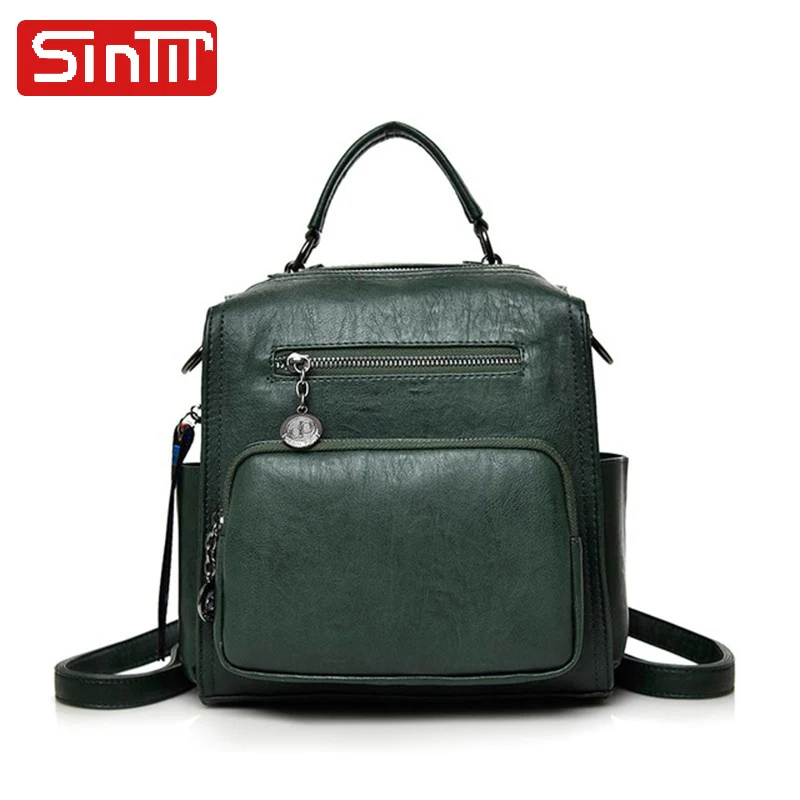 

Fashion Sheepskin Women Backpacks High Quality Genuine Leather School Bags For Teenager Girl Famous Ladies Backpacks Dropship